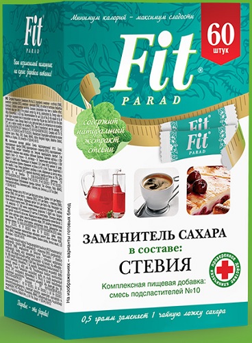 Fit Parad №10 Смесь подсластителей 0,5г №60саше Фит парад
