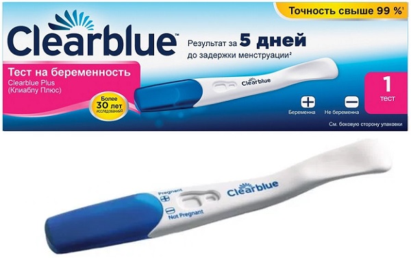 Тест на Беременность CLEARBLUE Результат за 5 дней до задержки 1шт