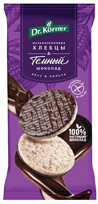 Dr.Korner Хлебцы Рисовые Темный Шоколад 67г