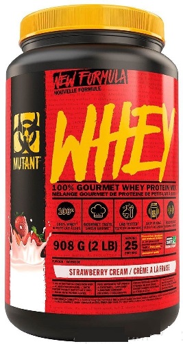 Mutant Whey протеин 908г 2lbs Клубника