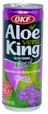 OKF Напиток Aloe Vera King Виноград 240мл ж/б