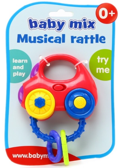 BABY MIX Погремушка музыкальная Машинка арт.45815