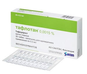 Тафлотан глазные капли 15 мкг/мл 0,3 мл №30 тюбик-капельниц (тафлупрост) (Упаковка)