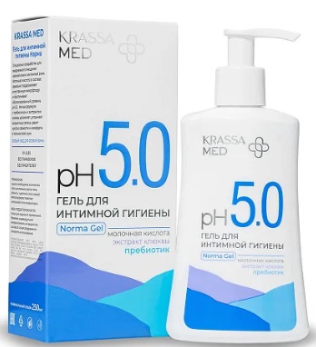 KRASSA MED Гель для интимной гигиены НОРМА 250мл
