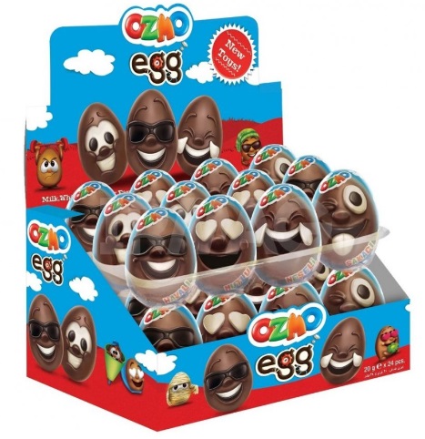Ozmo Egg Face яйцо шоколадное с сюрпризом 20г