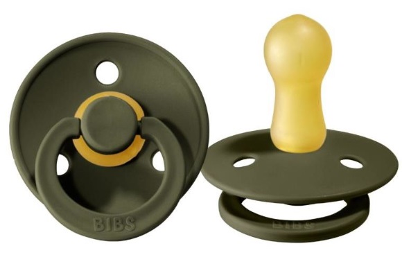 Пустышка латексная 6м+ Bibs Hunter Green арт.200218