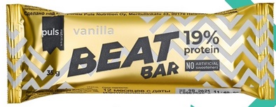 Батончик протеиновый Beat Bar Ваниль 35г в йогурт.глазури