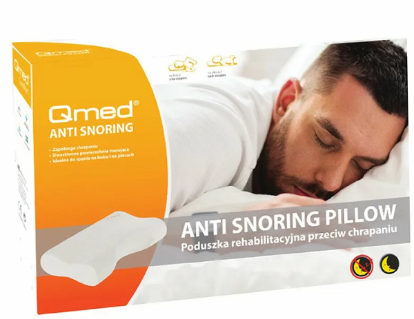 QMED подушка ортопедическая под голову ANTI SNORING PILLOW