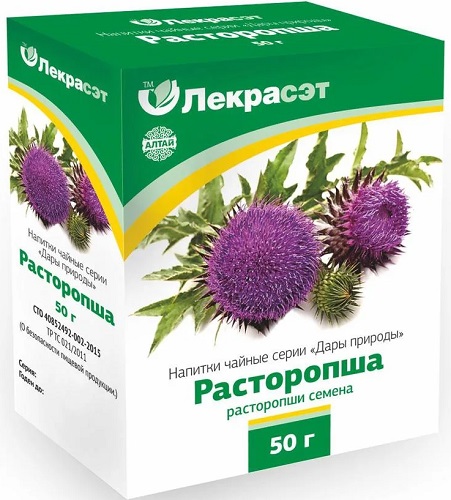 Лекрасэт Расторопша семена 50г