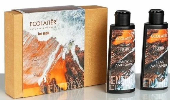 Подарочный набор Extra Fresh For Man гель для душа и шампунь ECOLATIER