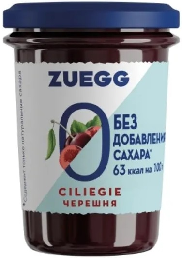 Zuegg Конфитюр с пониж ккл Черешня 220г Zu Zero Sugar Cherry
