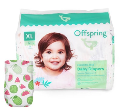 Offspring подгузники для детей Арбузы XL (12+кг) 30 шт