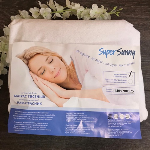 SUPER SUNNY Наматрасник водонепроницаемый 140*200*30см