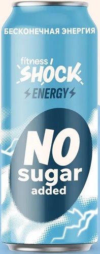 FitnessSHOCK Напиток безалк. тонизир. газир. Классический 450 мл ж/б  &