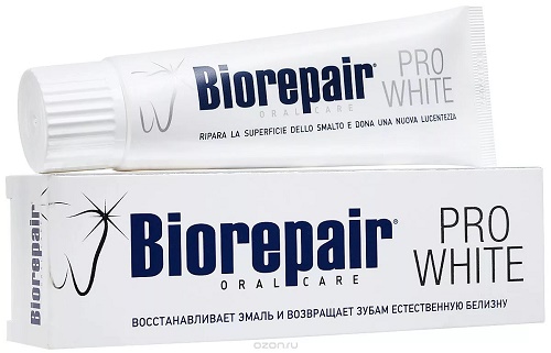 Зубная паста BIOREPAIR Pro White 75 мл Отбеливающая Б/Н