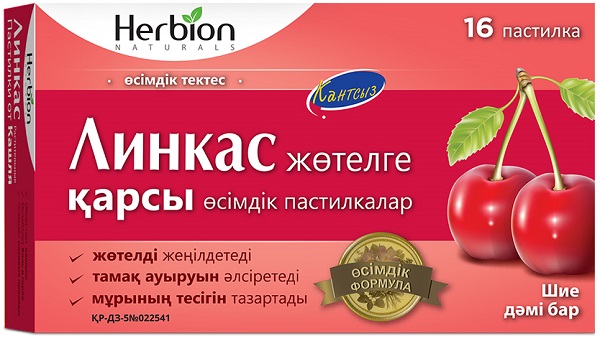 Линкас пастилки №16 Вишня без сахара (Упаковка)