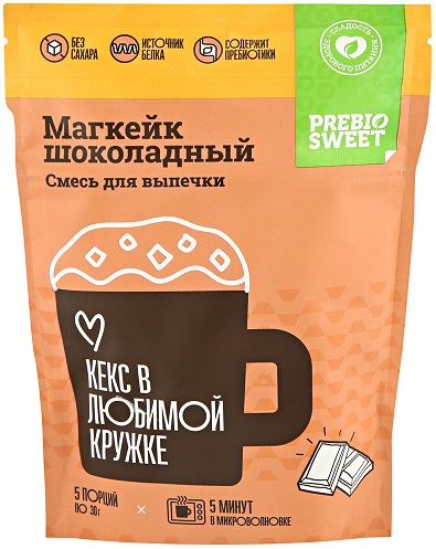 Prebiosweet Смесь для выпечки Магкейк Шоколадный 150г