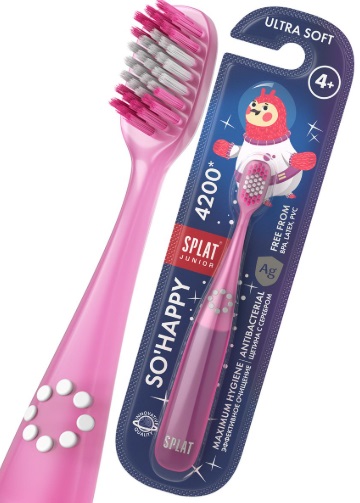 Зубная щетка SPLAT Junior 4+ Ultra 4200 Детская розовая