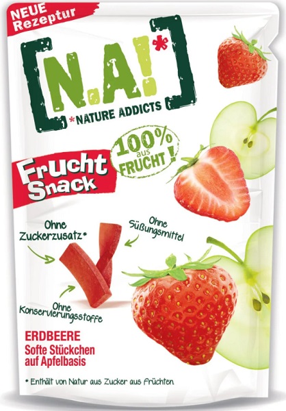 NATURE ADDICTS Клубника 35г Фруктовые полоски