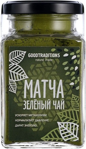 Goodtraditions Чай Матча Зеленый 100г ст.б.