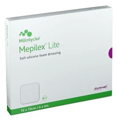 Mepilex Lite 15*15 сорбционная повязка стерильная 
