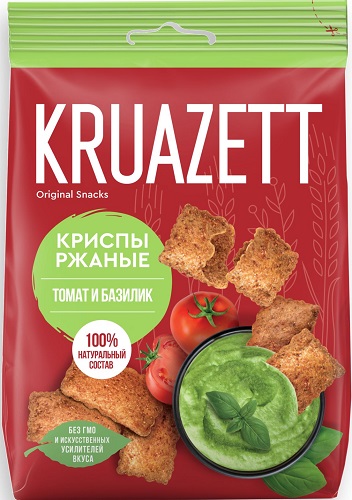 Круазетт Криспы Ржаные Томат и базилик 70г.