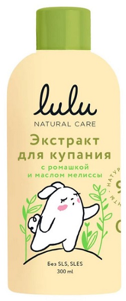 LULU Экстракт для купания малышей с Ромашкой и маслом мелиссы 300 мл арт.30008