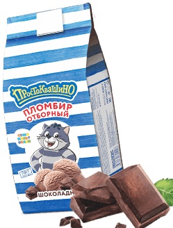 Мороженое Простоквашино 430г Шок весовое