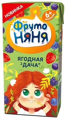 ФрутоНяня Напиток Ягодная дача 0,2л с экстрактом шиповника