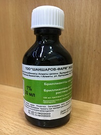 Бриллиантовый зеленый раствор 1% 30 мл Шаншаров Фарм стекл. фл. / Зеленка