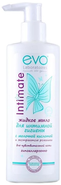 EVO Мыло жидкое для интимной гигиены с молочной кислотой Ромашка 200 мл