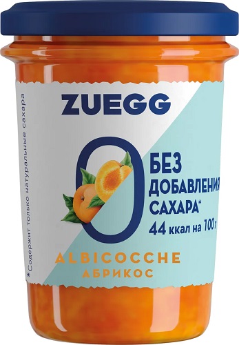 Zuegg Конфитюр с пониж ккл Абрикос 220г Zu Zero Sugar Apricot