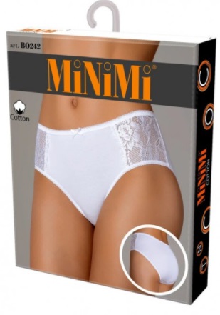 Трусы женские MINIMI BO242 Slip (maxi) Bianco 48/L