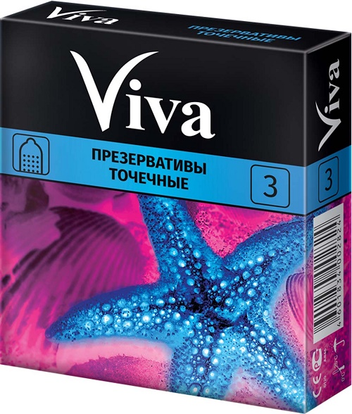 Презервативы VIVA Точечные 3 шт