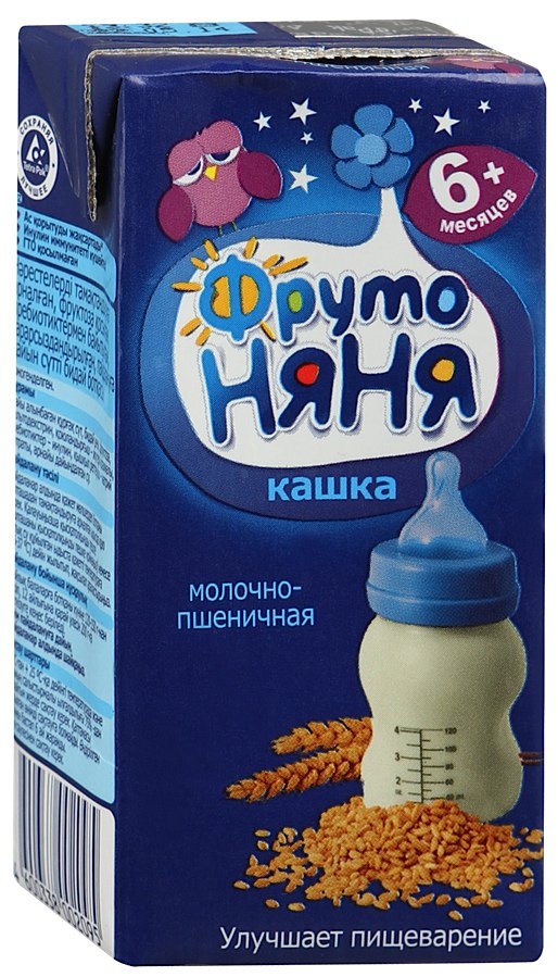 ФрутоНяня Кашка молочно- Пшеничная 0,2л т/пак. ночная с 6 мес.