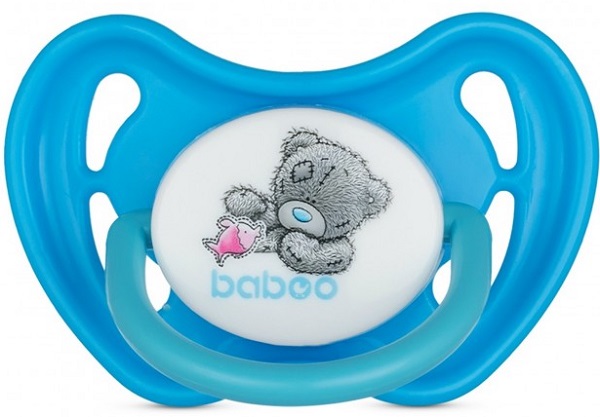 Пустышка Силикон BABOO Me to You 0м+ голубой арт.1239927
