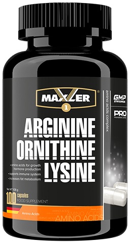 Maxler Аргинин Орнитин Лизин №100капс