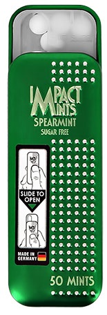 Освежающее драже Impact Mints со вкусом Мяты без сахара 9 г