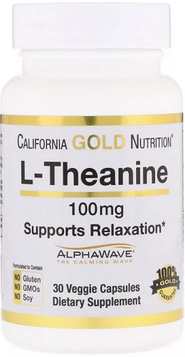 California Gold Nutrition L- Теанин 100мг №30капс.  &