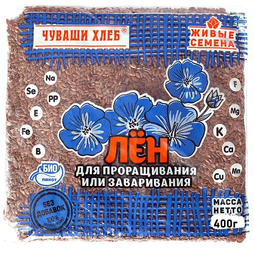 Зерно Лен 400г Чуваши Хлеб