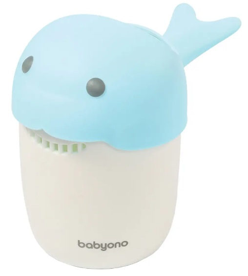 Кружка ковш КИТ для ополаскивания детей BABYONO голубая арт.1344/01