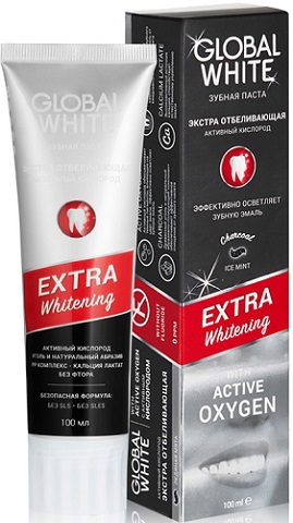 Зубная паста GLOBAL WHITE Extra Whitening 100мл