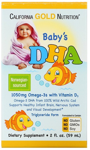 California Gold Nutrition Omega 3 детская 59мл капли