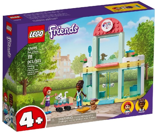 LEGO Конструктор 4+ Игрушка подружки Клиника для домашних животных арт.41695