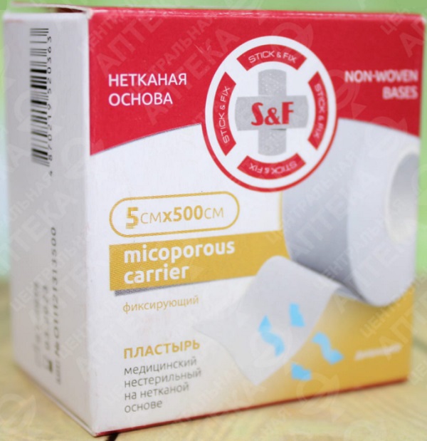 Лейкопластырь Рулонный Бумажный 5*500см S&F STICK&FIX