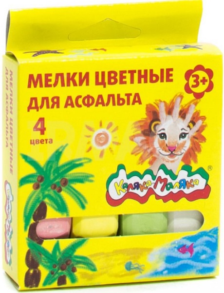 Мелки для доски 4 цветов арт.0086К