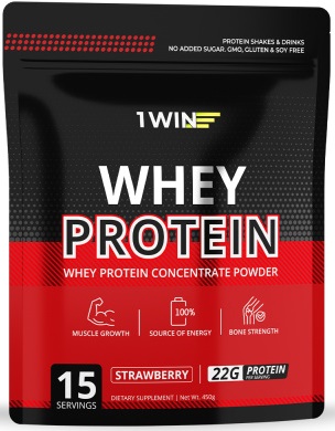 1WIN Протеин Whey Protein Клубника 450г