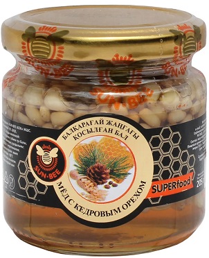 Sun- Bee Мёд с Кедровыми орешками 205г