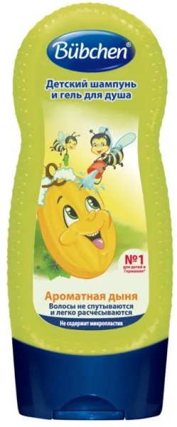 BUBCHEN Шампунь и гель для душа детский Ароматная дыня 230 мл