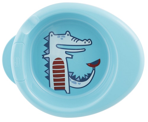 Тарелка CHICCO Warm Plate 6м+ термостойкая Blue